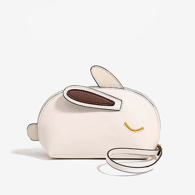 Cute Bunny Clutch Bag Crossbody Bag Faux Leather Wristlet Purse for Women