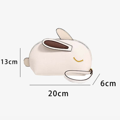 Cute Bunny Clutch Bag Crossbody Bag Faux Leather Wristlet Purse for Women