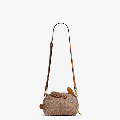 Cute Bunny Clutch Bag Crossbody Bag Faux Leather Wristlet Purse for Women
