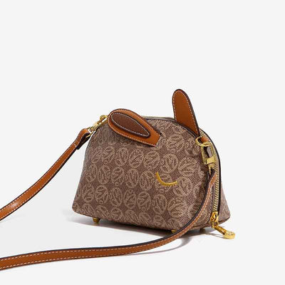 Cute Bunny Clutch Bag Crossbody Bag Faux Leather Wristlet Purse for Women