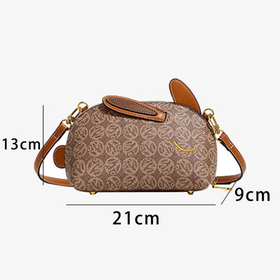 Cute Bunny Clutch Bag Crossbody Bag Faux Leather Wristlet Purse for Women