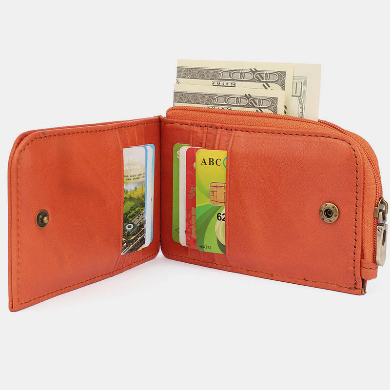 RFID Anti-theft Vintage Wallet Card Holder