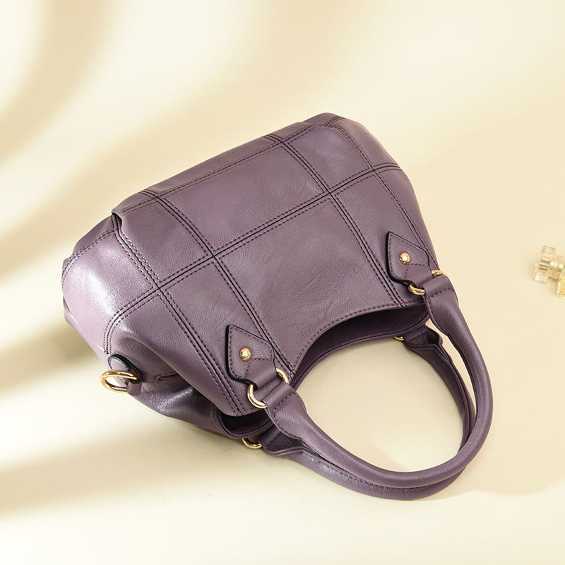 Women Handbag Purse Triple Compartment Satchel Messenger Tote Crossbody Bag