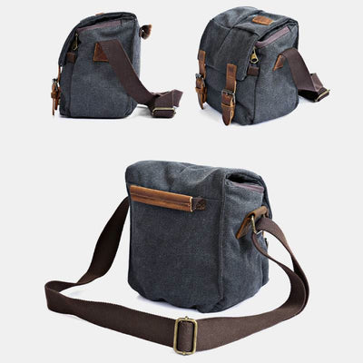 Waterproof And Shockproof Retro Camera Bag Messenger Bag