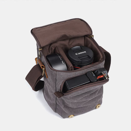 Waterproof And Shockproof Retro Camera Bag Messenger Bag