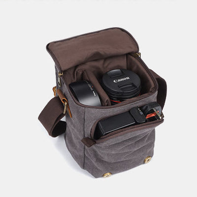 Waterproof And Shockproof Retro Camera Bag Messenger Bag