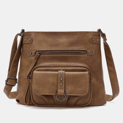 Crossbody Bag for Women Zip Adjustable Strap Soft Leather Shoulder Handbags