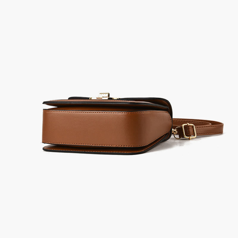 Top-Handle Bag For Women Vintage Square Daily Shopping Crossbody Bag