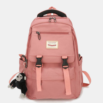 Lightweight Waterproof Solid Color Nylon Backpack Daypack Bookbag for Travel School