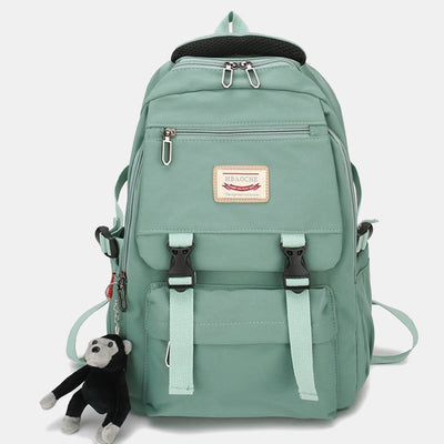 Lightweight Waterproof Solid Color Nylon Backpack Daypack Bookbag for Travel School