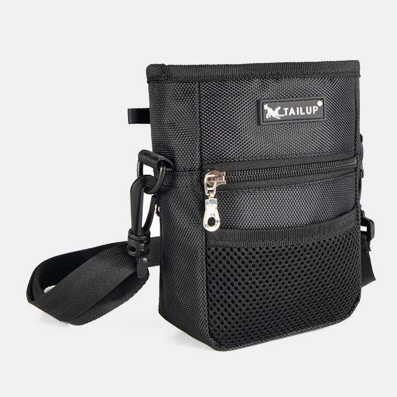 Dog Treat Bag Snack Container with Crossbody Strap Belt Loop