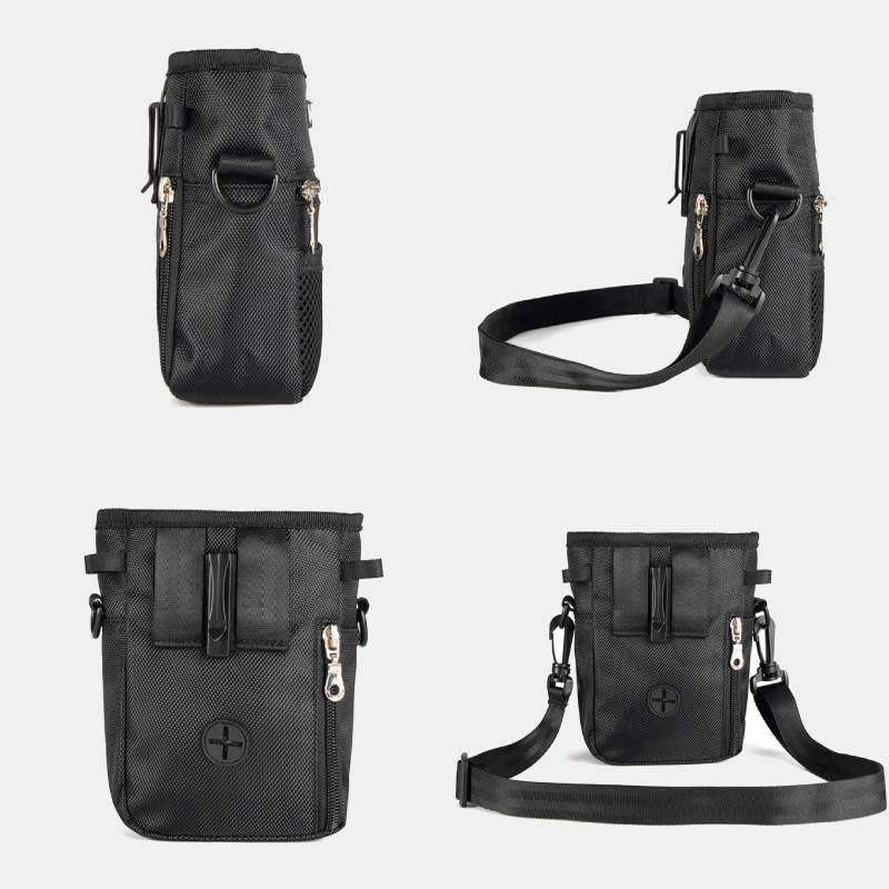 Dog Treat Bag Snack Container with Crossbody Strap Belt Loop