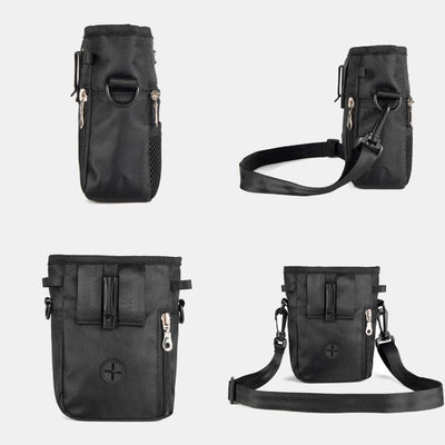 Dog Treat Bag Snack Container with Crossbody Strap Belt Loop