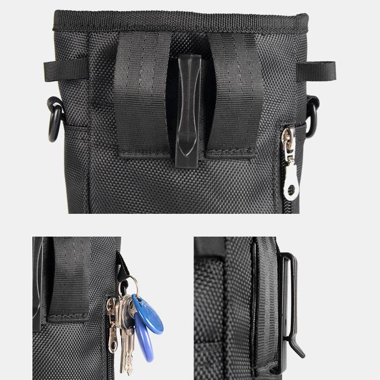 Dog Treat Bag Snack Container with Crossbody Strap Belt Loop