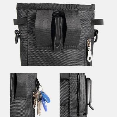Dog Treat Bag Snack Container with Crossbody Strap Belt Loop