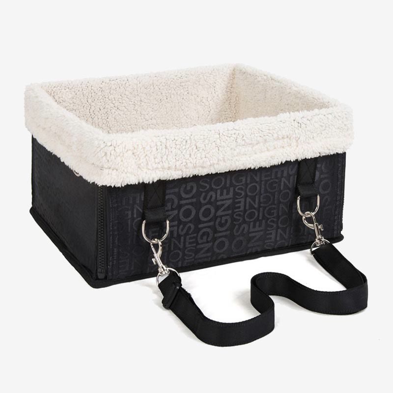 Soft Lambswool Pet Car Seat Foldable Washable Dog Carseats