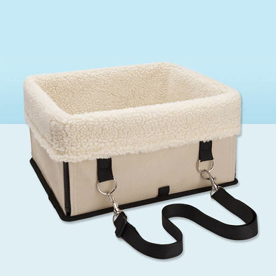 Soft Lambswool Pet Car Seat Foldable Washable Dog Carseats