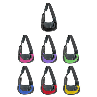 Pet Sling Carrier Hand-Free Mesh Breathable Puppy Carrier Purse