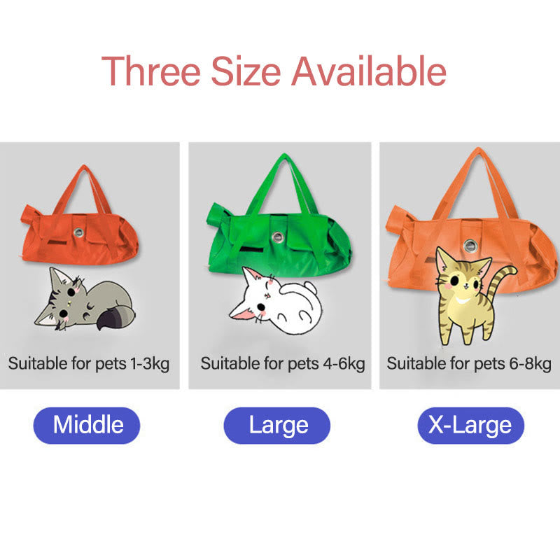Cat Nail Clipping Cleaning Grooming Restraint Bag No Scratching Biting