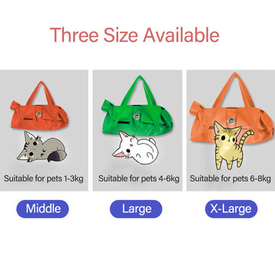 Cat Nail Clipping Cleaning Grooming Restraint Bag No Scratching Biting