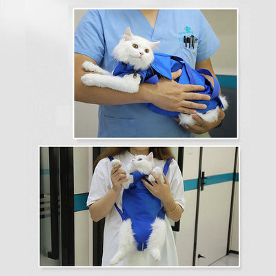 Cat Nail Clipping Cleaning Grooming Restraint Bag No Scratching Biting