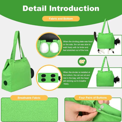 Cat Soft Carrier Handbag Tote Bag for Claw Care Nail Trimming