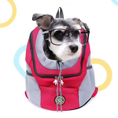 Pet Carrier Backpack Ventilated Mesh Back Pack with Safety Belt