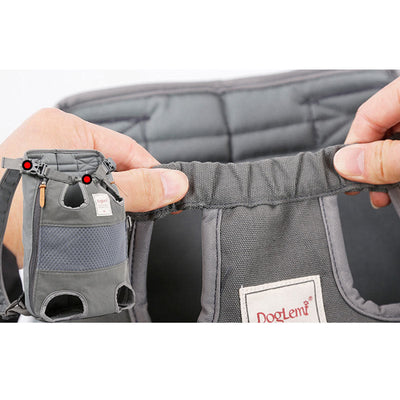 Breathable Canvas Pet Carrier Front Backpack Legs Out Easy-Fits Dog Carrier