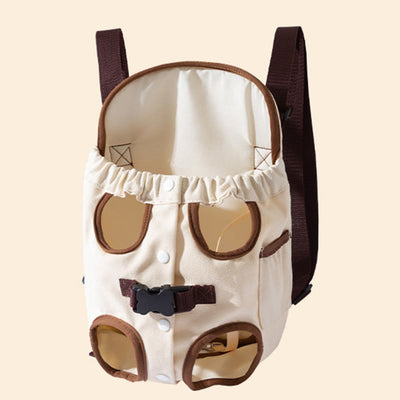 Adjustable Pet Front Carrier Backpack Legs Out Easy-Fit Travel Bag