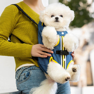 Adjustable Pet Front Carrier Backpack Legs Out Easy-Fit Travel Bag