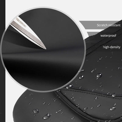 Waterproof Casual Shoulder Sling Bag with USB Charging Port