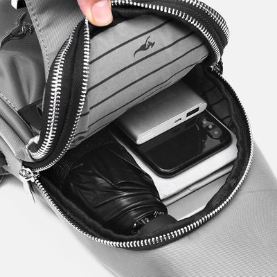 Multi-pocket Men Travel Hiking Business Sling Backpack Bag with USB Charging