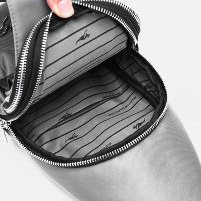 Multi-pocket Men Travel Hiking Business Sling Backpack Bag with USB Charging
