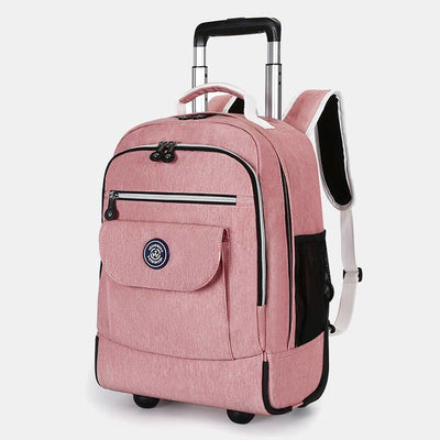 Dual Use Backpack For Travel Pull Rod Rolling Tote