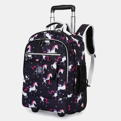 Dual Use Backpack For Travel Pull Rod Rolling Tote