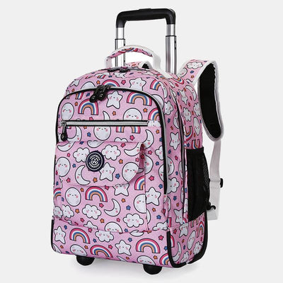 Dual Use Backpack For Travel Pull Rod Rolling Tote