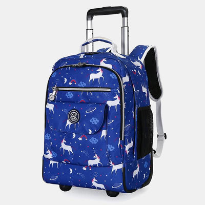 Dual Use Backpack For Travel Pull Rod Rolling Tote