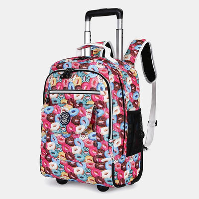 Dual Use Backpack For Travel Pull Rod Rolling Tote