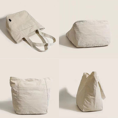Women Casual Canvas Tote Shoulder Bag Linen Shopping Handbag