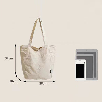 Women Casual Canvas Tote Shoulder Bag Linen Shopping Handbag