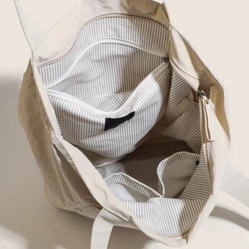 Women Casual Canvas Tote Shoulder Bag Linen Shopping Handbag