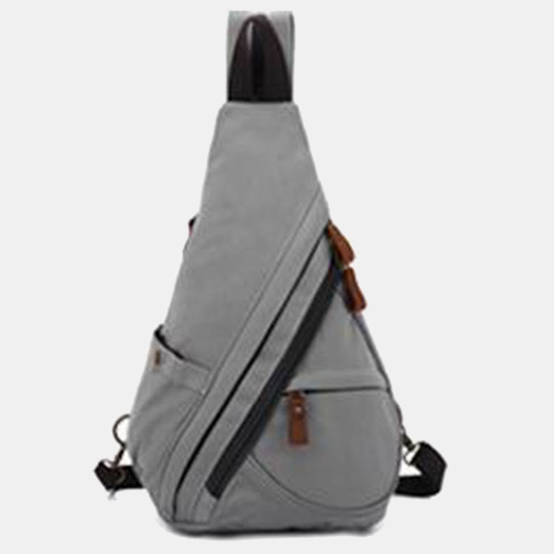 Casual Travel Canvas Sling Bag Daypack Shoulder Backpack For Women Men