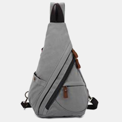 Casual Travel Canvas Sling Bag Daypack Shoulder Backpack For Women Men