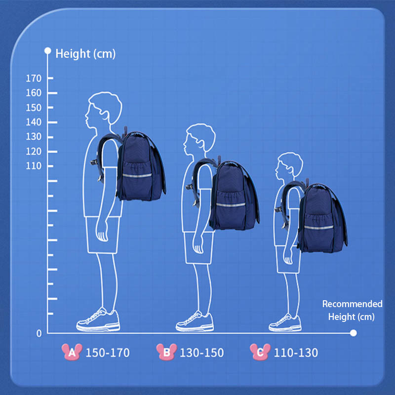 Kids Backpack for Boys Girls Spine Protection Gradient Color School Bags