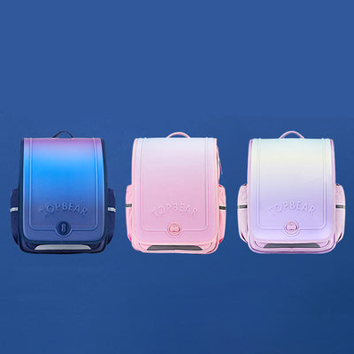Kids Backpack for Boys Girls Spine Protection Gradient Color School Bags