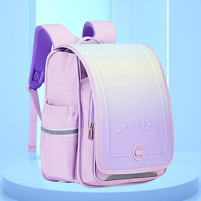 Kids Backpack for Boys Girls Spine Protection Gradient Color School Bags