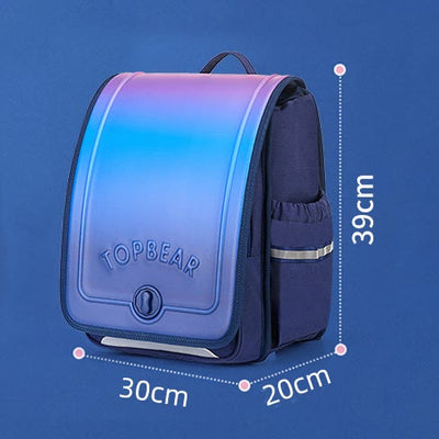 Kids Backpack for Boys Girls Spine Protection Gradient Color School Bags