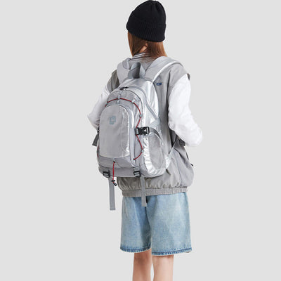 Metallic Color School Bookbag Backpack for College Travel Sport