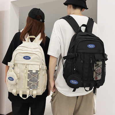 Solid Color Backpack for Teen School College Travel Daypack School Bag Bookbag