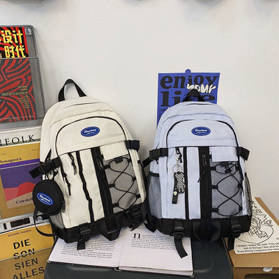 Solid Color Backpack for Teen School College Travel Daypack School Bag Bookbag